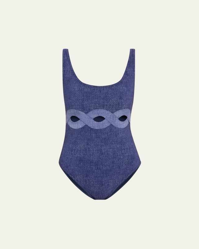Aelin Scoop-Neck One-Piece Swimsuit
